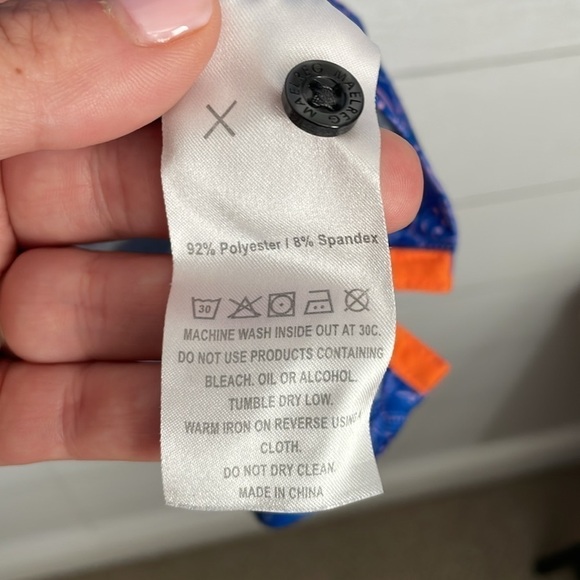 Maelreg Men's Blue & Pink Paisley Short Sleeve Golf Polo‎ Shirt Size Medium - Picture 7 of 11